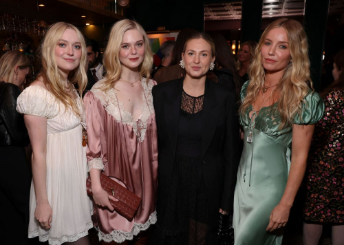 Elle and Dakota Fanning W Magazine Chloe Dinner Beverly Hills 3