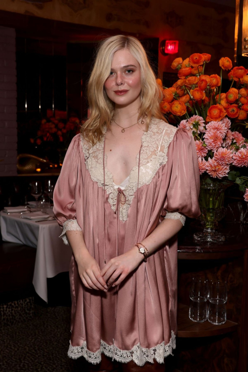 Elle and Dakota Fanning W Magazine Chloe Dinner Beverly Hills 7