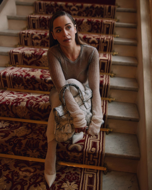 Emilia Clarke for Vogue UK Maison Margiela Fashion Show, October 2025 6