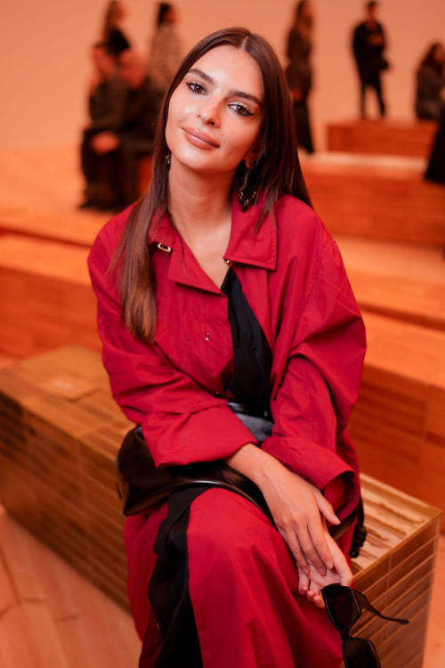 Emily Ratajkowski at Loewe Show Paris Fashion Week, October 2025