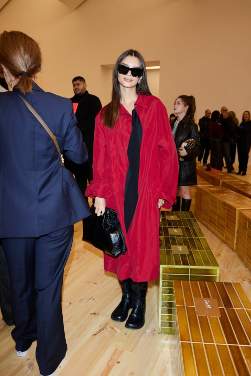 Emily Ratajkowski at Loewe Show Paris Fashion Week, October 2025