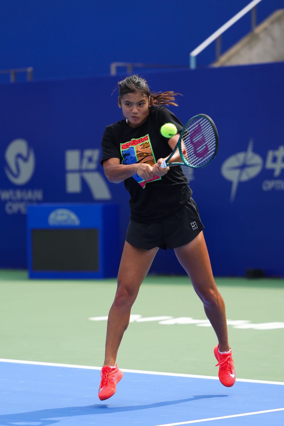Emma Raducanu at Practice Session Ahead of Wuhan Open Wuhan, October 2025