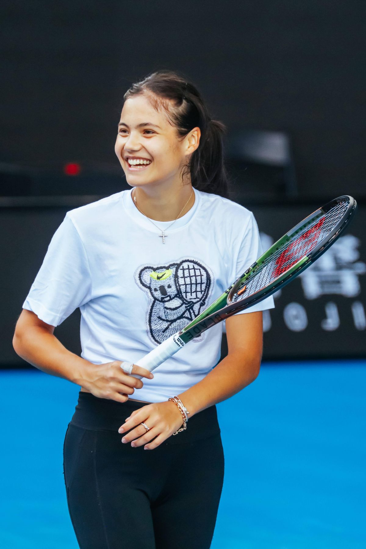 Emma Raducanu practice ahead of Australian Open Melbourne