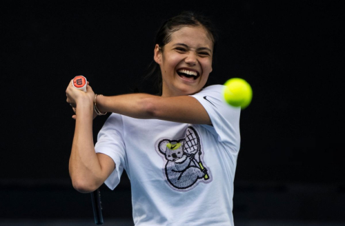 Emma Raducanu practice ahead of Australian Open Melbourne 2