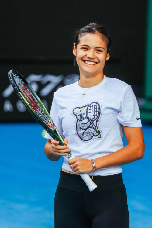 Emma Raducanu practice ahead of Australian Open Melbourne 3