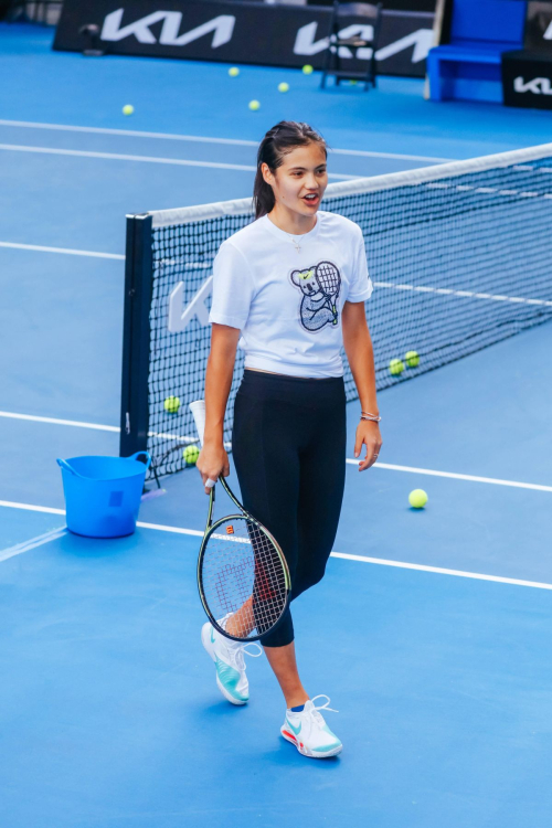 Emma Raducanu practice ahead of Australian Open Melbourne 5