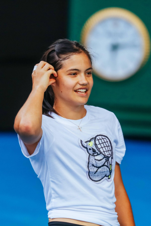 Emma Raducanu practice ahead of Australian Open Melbourne 6