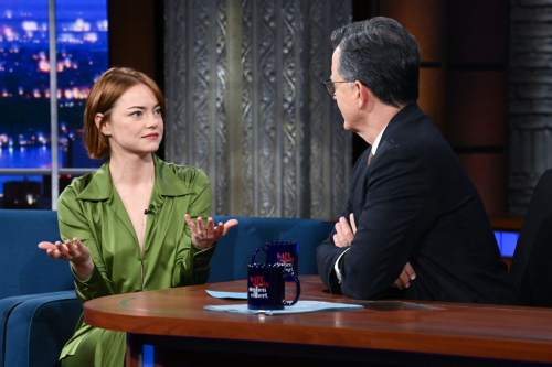 Emma Stone at Late Show With Stephen Colbert, October 2025 1