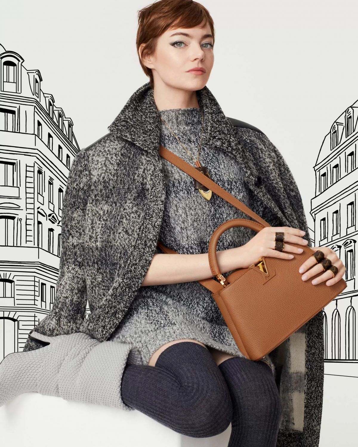 Emma Stone for Louis Vuitton Leather Goods Campaign 2025