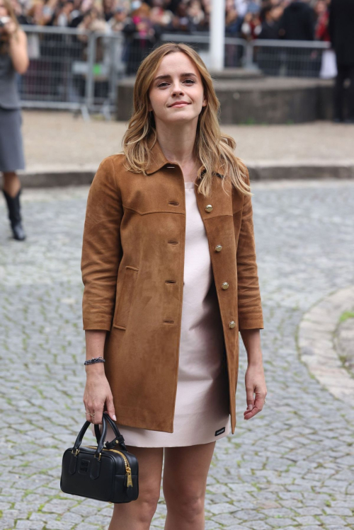 Emma Watson at Miu Miu Fashion Show Paris Fashion Week, October 2025