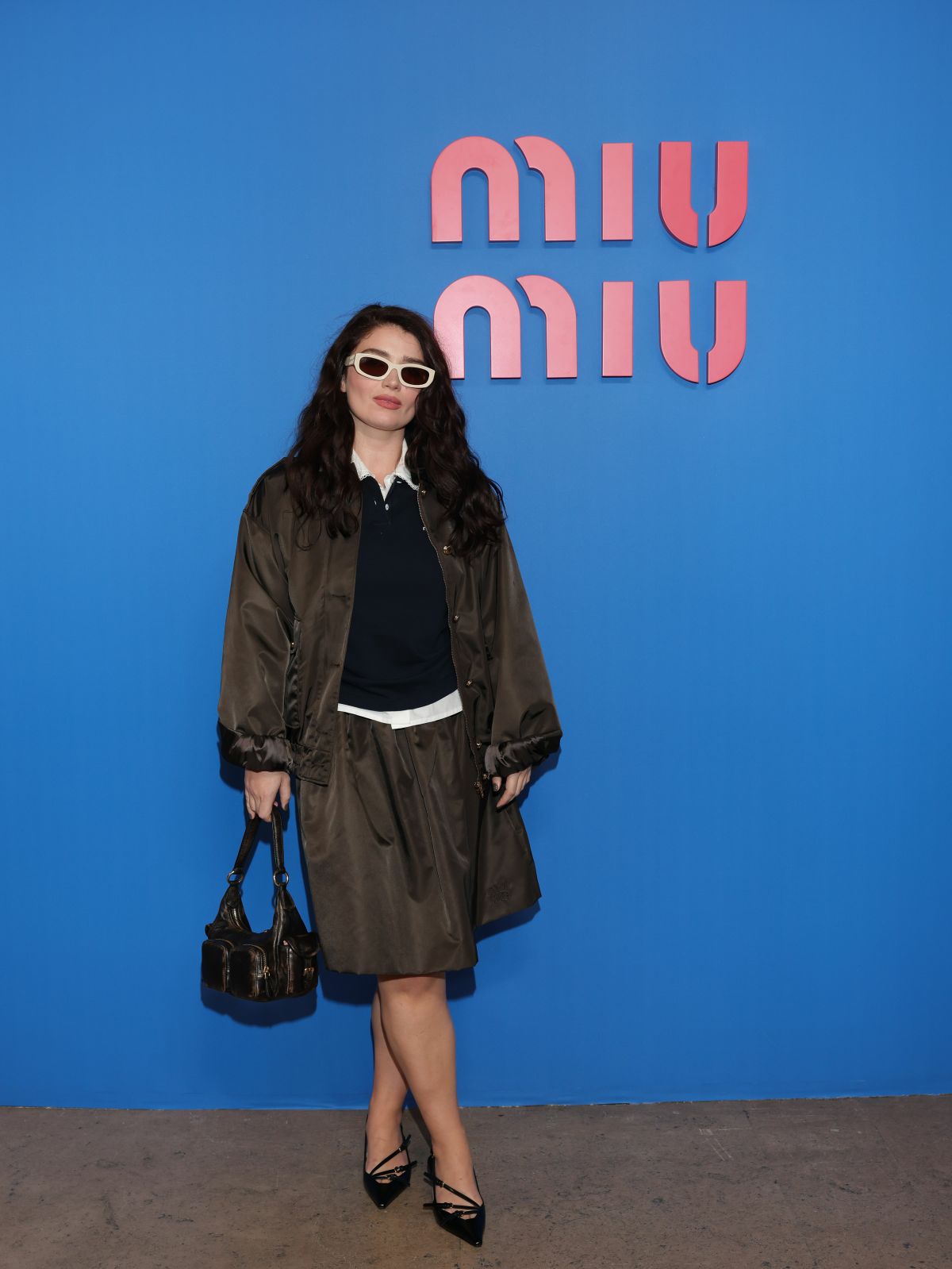 Eve Hewson at Miu Miu Spring Summer 2026 Show Paris, October 2025