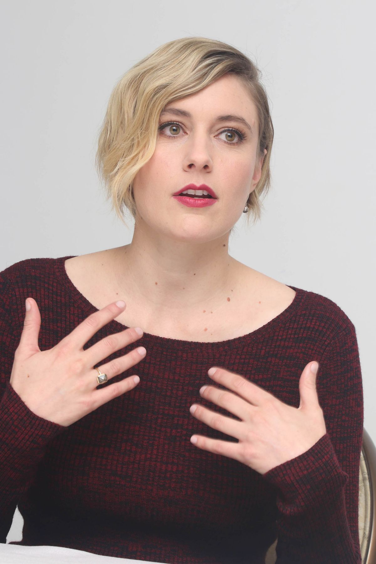 Greta Gerwig at Twentieth Century Women Press Conference