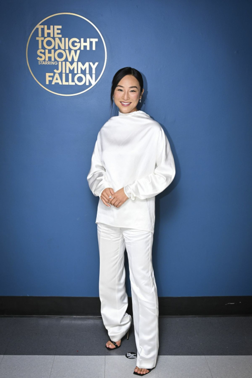 Greta Lee Appears on Tonight Show Starring Jimmy Fallon, October 2025
