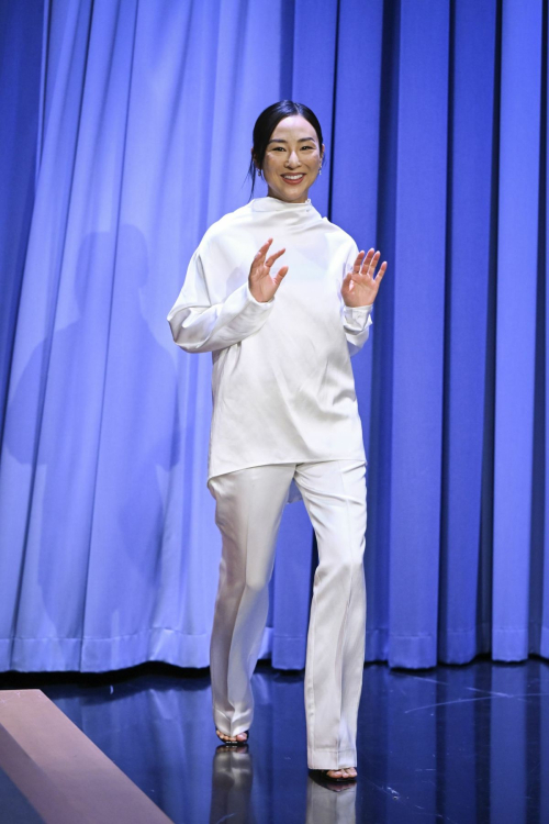 Greta Lee Appears on Tonight Show Starring Jimmy Fallon, October 2025 2