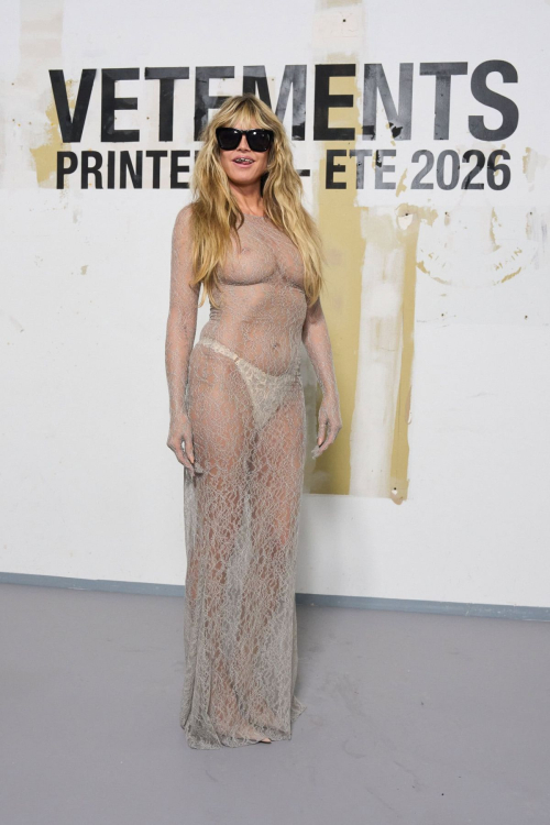Heidi Klum at Vetements Fashion Show Paris Fashion Week, October 2025 4