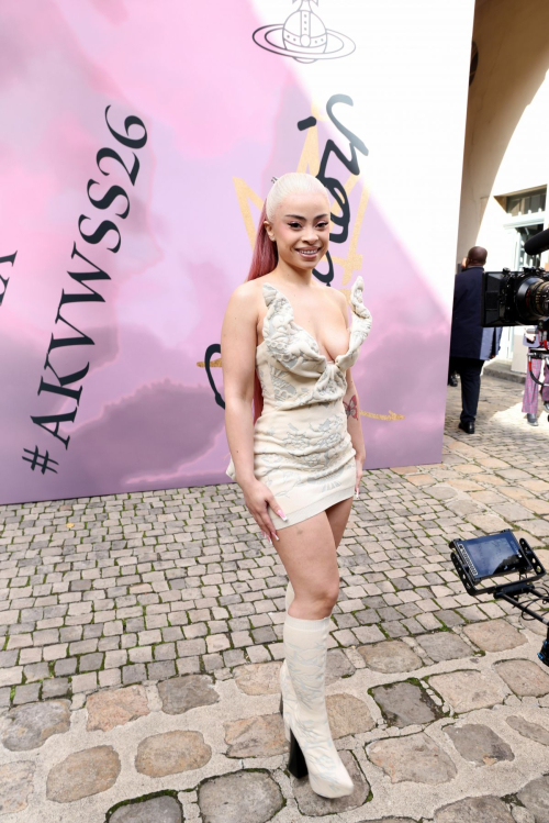 Ice Spice at Vivienne Westwood Spring Summer 2026 Show Paris, October 2025