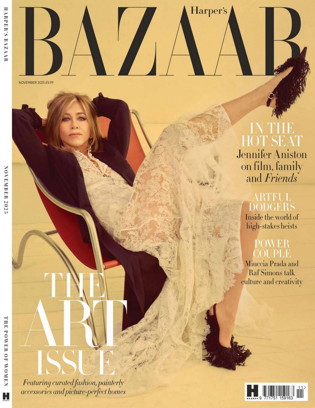 Jennifer Aniston in Harper’s Bazaar UK, November 2025