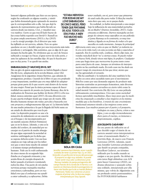 Jennifer Lawrence Fotogramas Magazine, November 2025 3