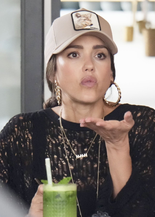 Jessica Alba on set of The Mark Gold Coast