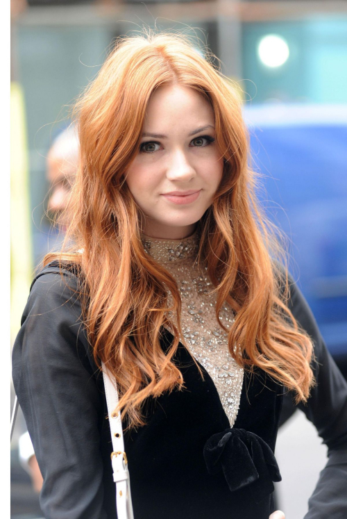 Karen Gillan Visits Radio One in London 4