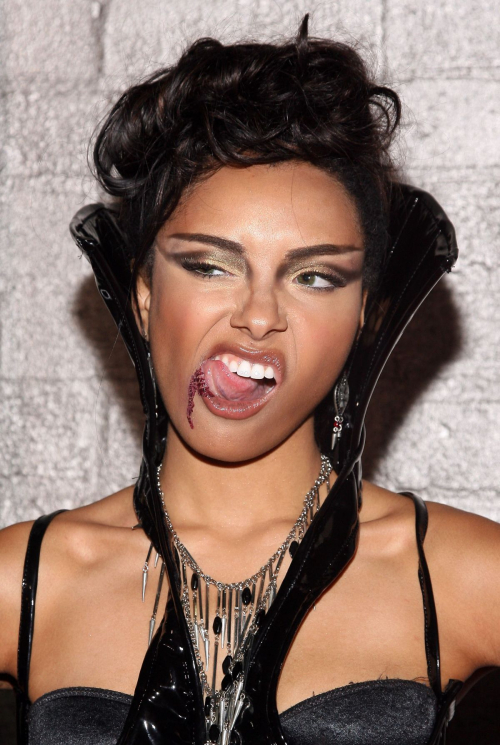 Kat Graham at Heidi Klum Halloween Party, October 2009 5