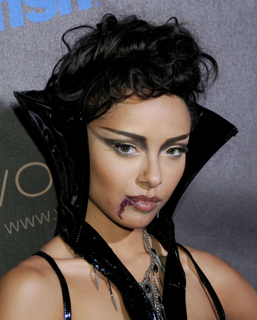 Kat Graham at Heidi Klum Halloween Party, October 2009 6