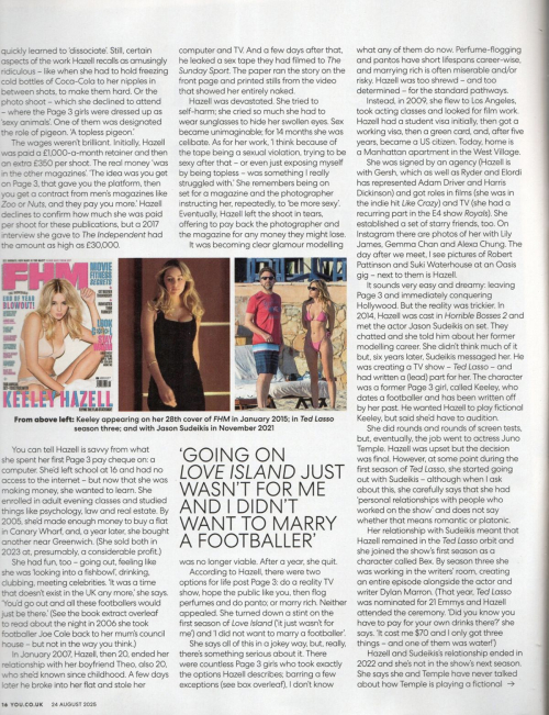 Keeley Hazell in You Magazine, August 2025 3