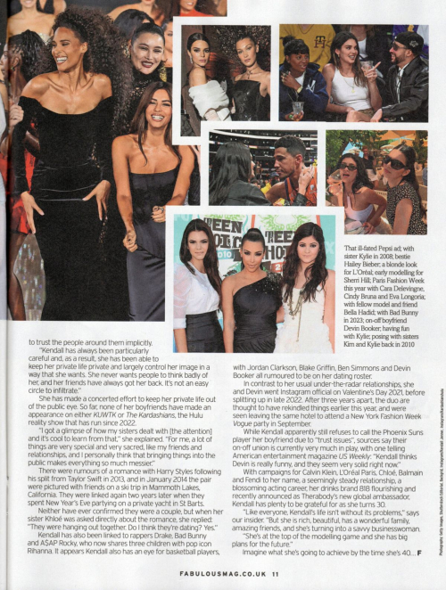 Kendall Jenner in Fabulous Magazine, October 2025 1