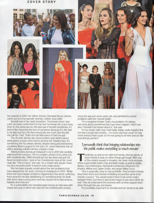 Kendall Jenner in Fabulous Magazine, October 2025 2