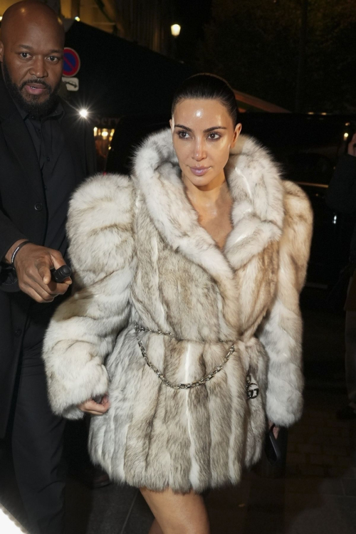 Kim Kardashian at Leonardo DiCaprio Paris Fashion Week Party, October 2025