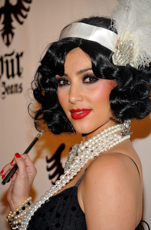 Kim Kardashian at Pur Jeans Halloween Bash, October 2008 1