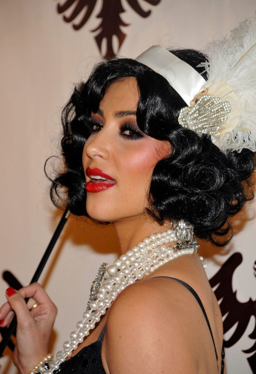 Kim Kardashian at Pur Jeans Halloween Bash, October 2008 2