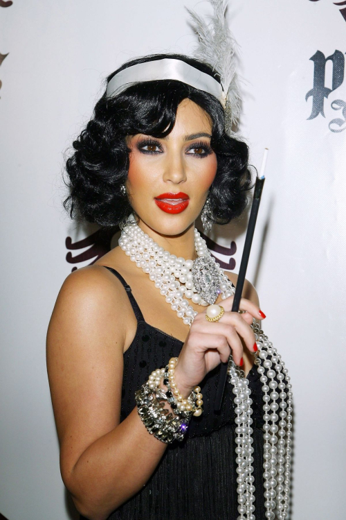 Kim Kardashian at Pur Jeans Halloween Bash, October 2008 5