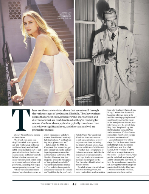 Kristen Bell in The Hollywood Reporter, October 2025 11