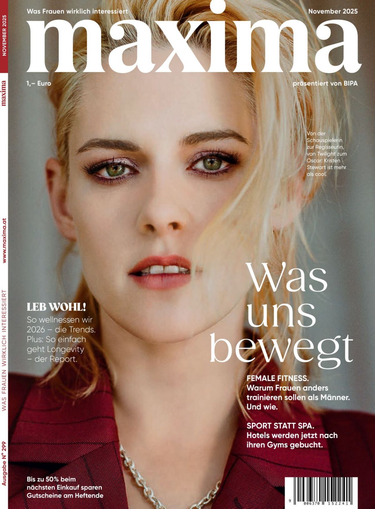 Kristen Stewart in Maxima Magazine, November 2025