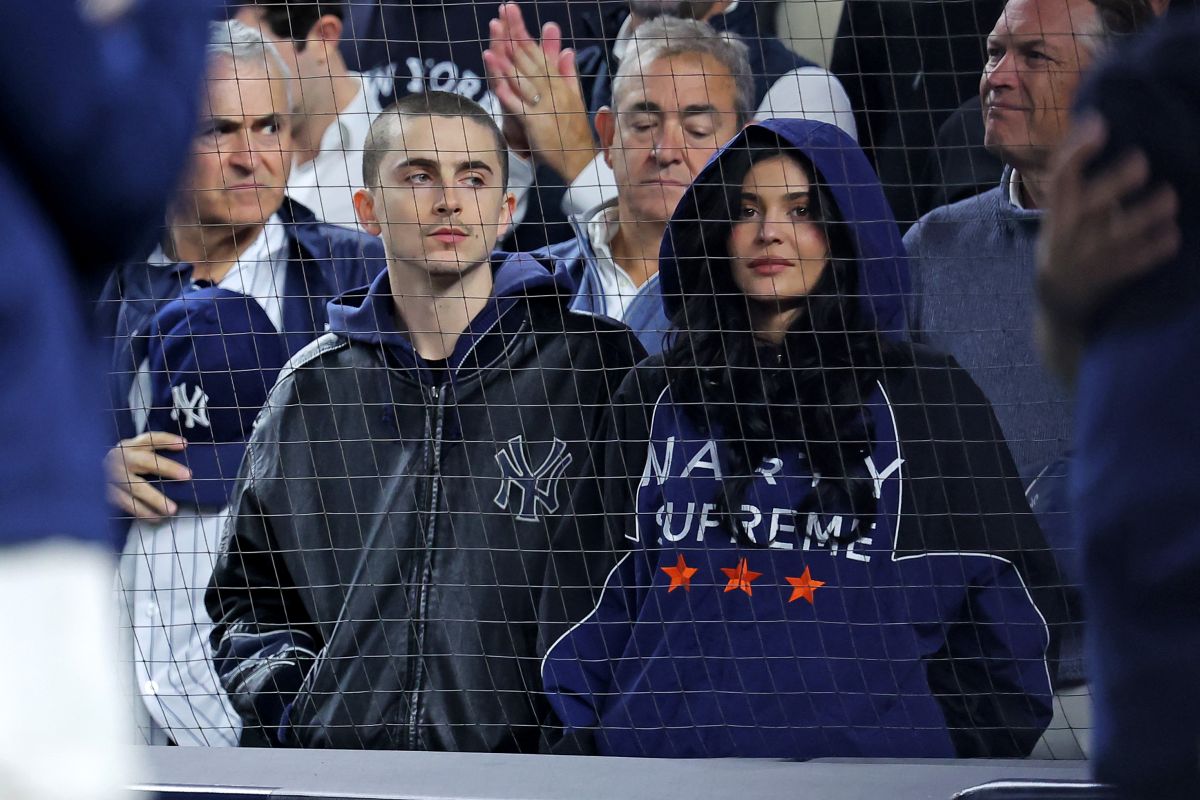 Kylie Jenner and Timothee Chalamet at Yankees vs Blue Jays NYC, October 2025