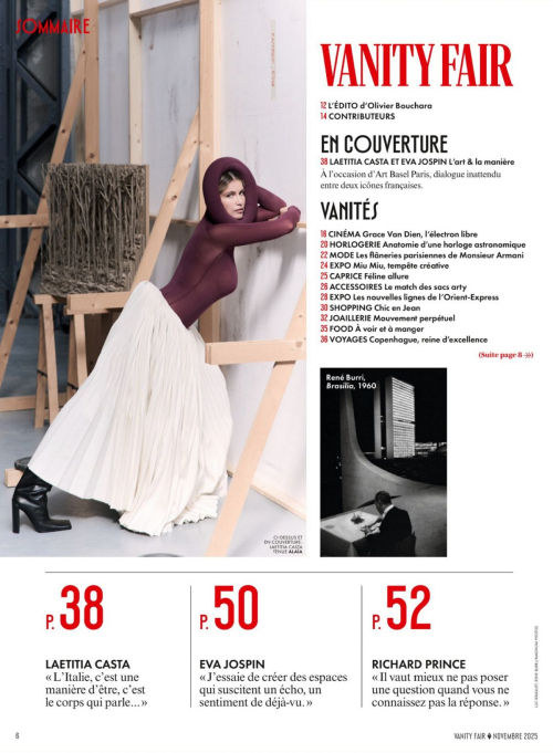 Laetitia Casta in Vanity Fair France, November 2025 16