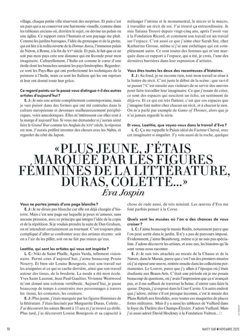 Laetitia Casta in Vanity Fair France, November 2025 5