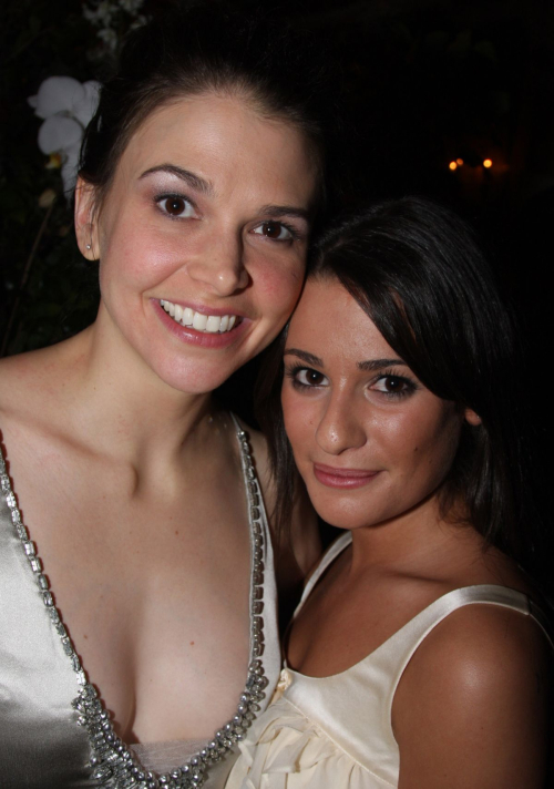 Lea Michele at Shrek Premiere Plaza Hotel New York City
