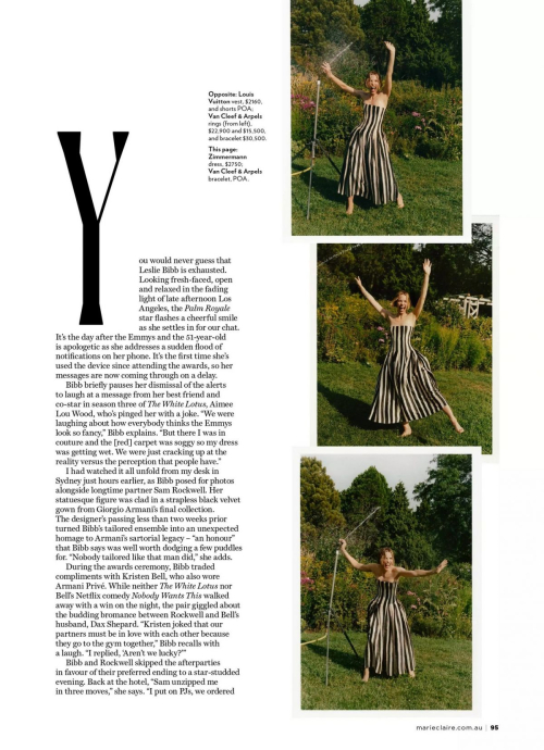 Leslie Bibb in Marie Claire Australia, November 2025 10