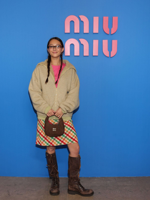 Lily Chee at Miu Miu Show Paris Fashion Week, October 2025
