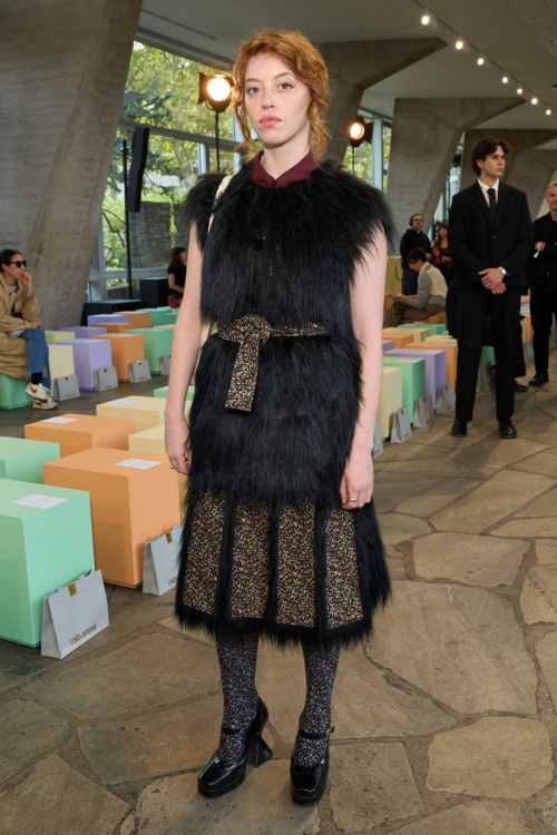 Lily Newmark at Rabanne Fashion Show Paris Fashion Week, October 2025