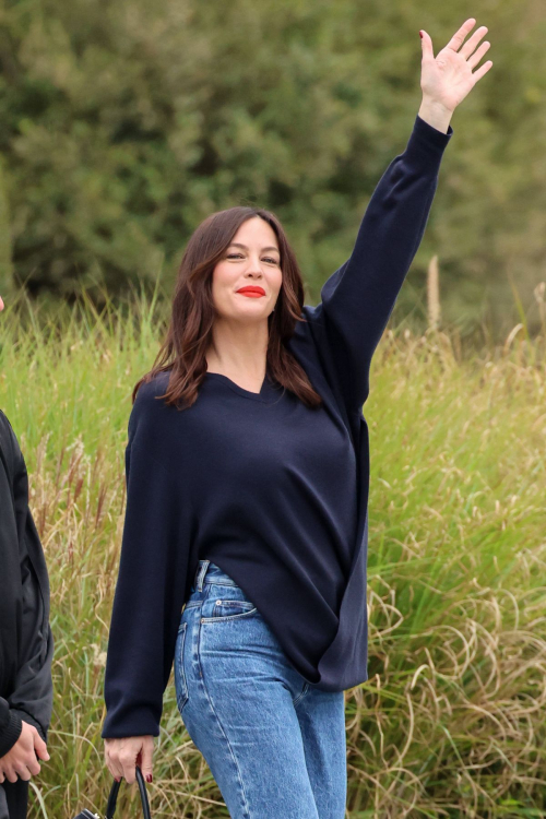 Liv Tyler at Loewe Womenswear Show Paris Fashion Week, October 2025 4