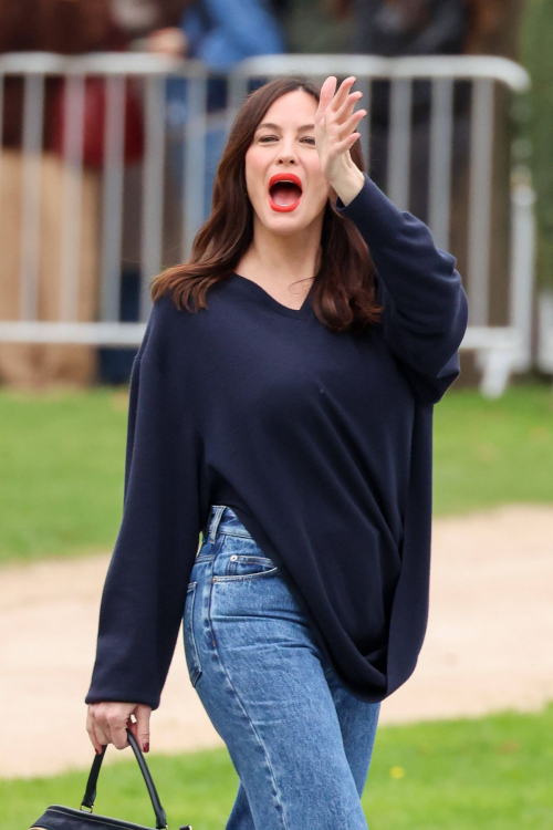 Liv Tyler at Loewe Womenswear Show Paris Fashion Week, October 2025 5