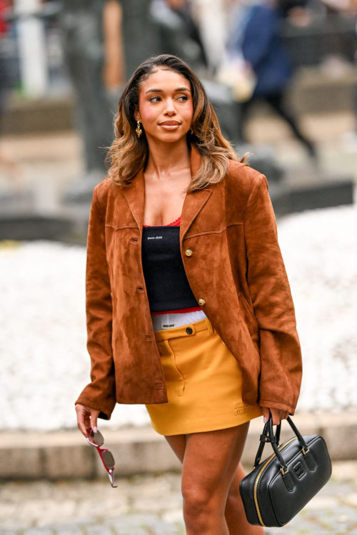 Lori Harvey at Miu Miu Show at Paris Fashion Week, Oct 2025 6