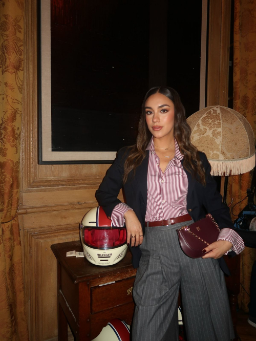 Luana Barron at Tommy Hilfiger Racing Club Event Paris, October 2025