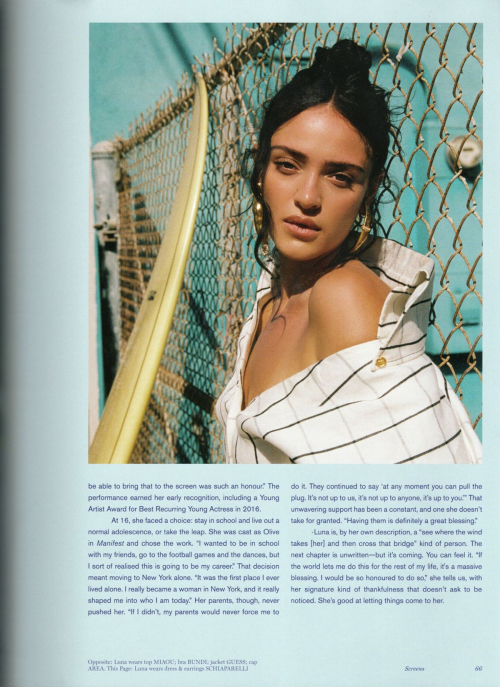 Luna Blaise in Wonderland Magazine, Summer 2025 3