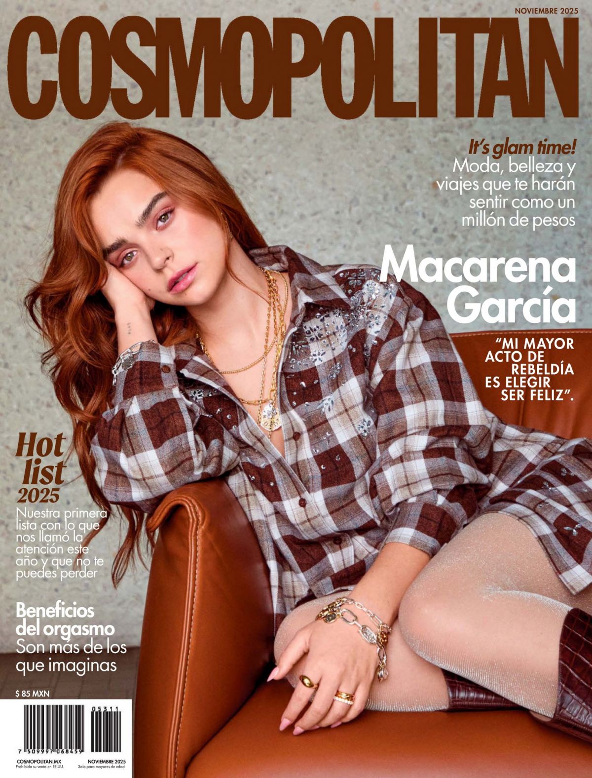 Macarena Garcia Cosmopolitan Mexico Feature, November 2025