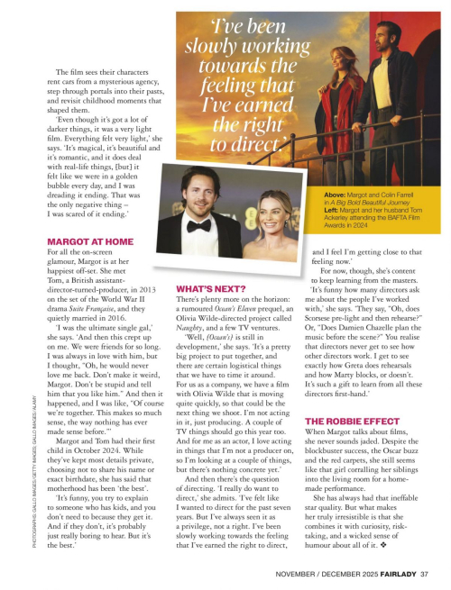 Margot Robbie Fairlady Magazine Photoshoot November/December 2025 1