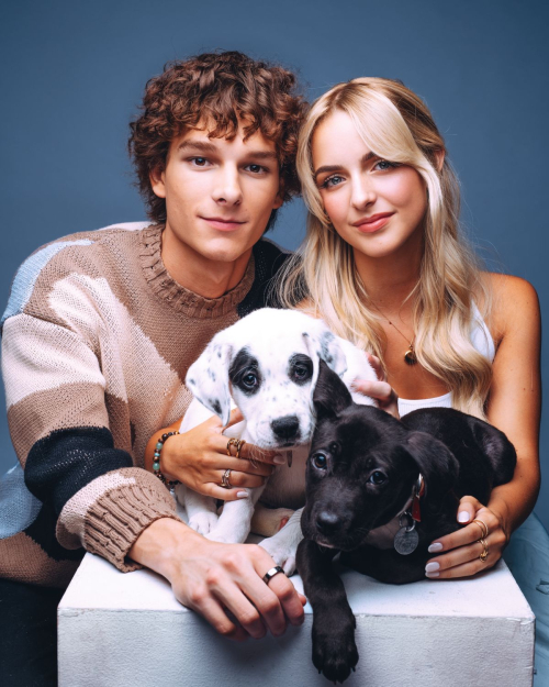 McKenna Grace and Mason Thames for Buzzfeed Celeb Puppy Interview, October 2025 2